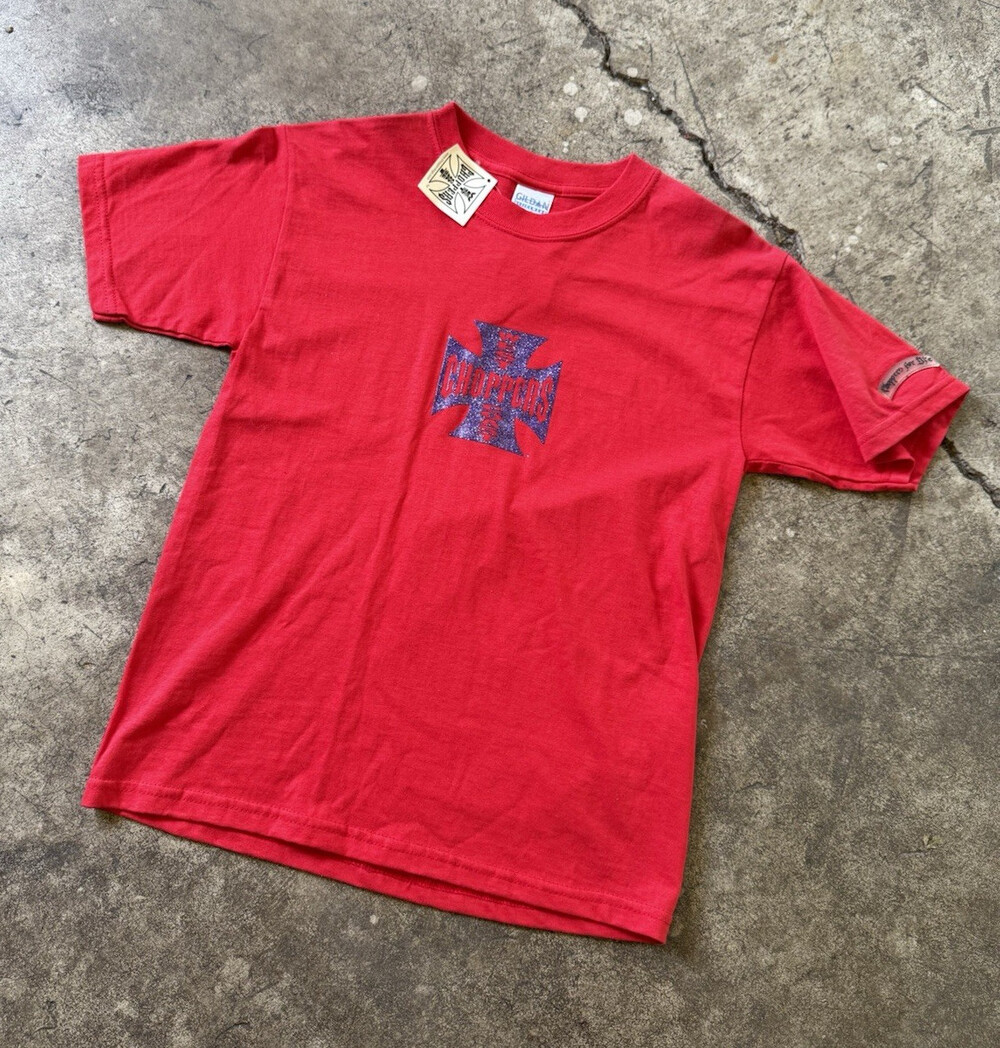 West Coast Choppers youth L Red Graphic Print Short Sleeve Regular T-Shirt